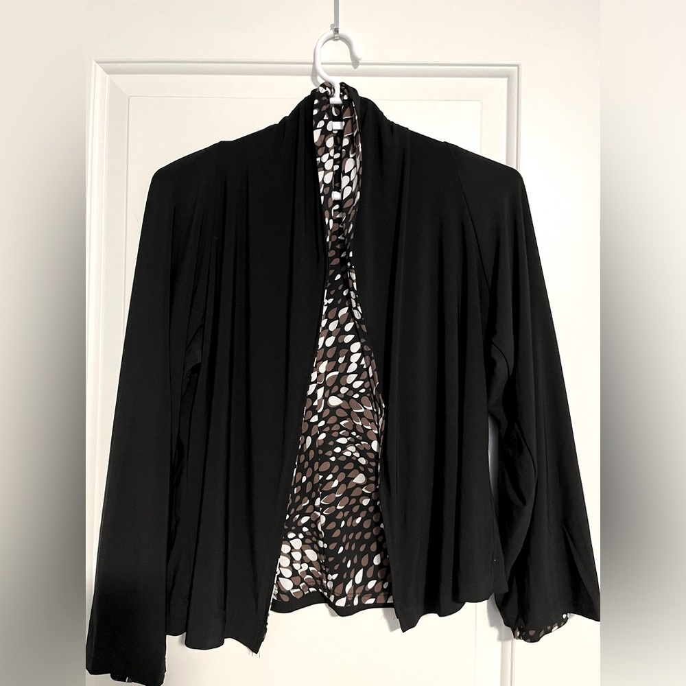 TRAVELSMITH reversible Open cardigan size S